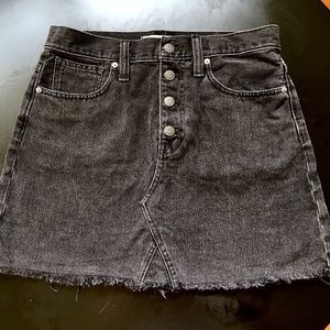 Madewell Raw Hem Skirt